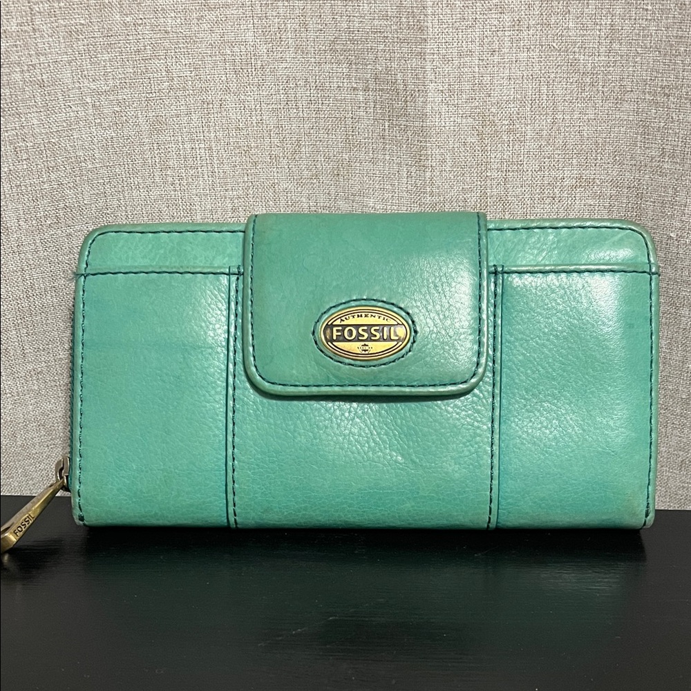 Fossil Women's Teal Wallet